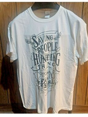 Vintage Supernatural T-Shirt - 2005-06 Saving People Hunting Things Warner Bros
